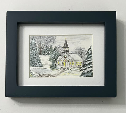 Winter Church Scene