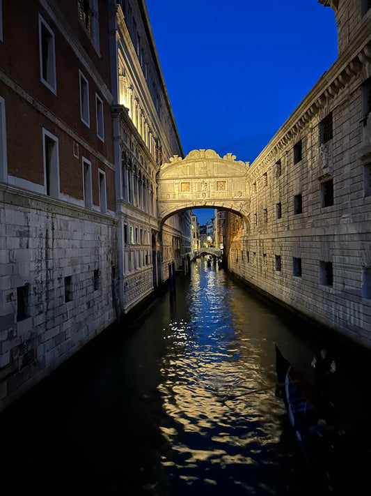 The Bridge of Sighs at Night - Venice